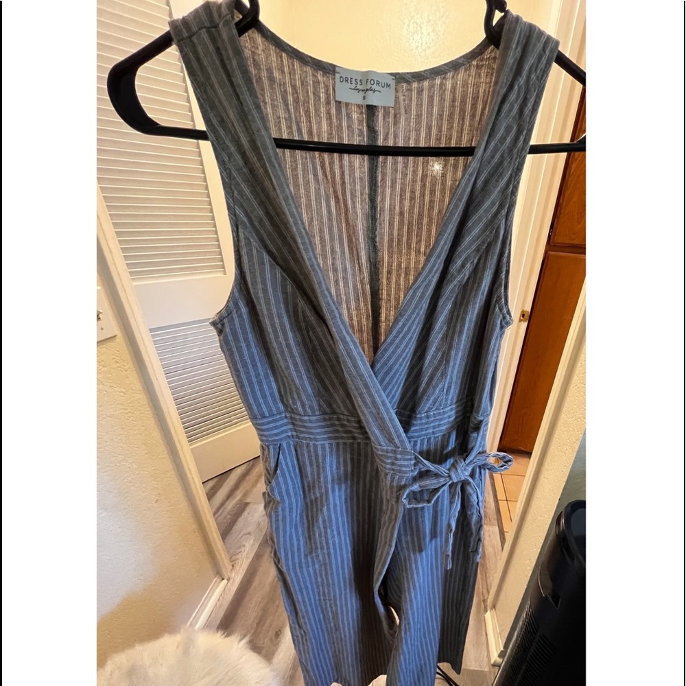 Boho Striped Midi Jumpsuit